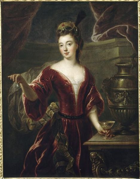 Louise Francoise de Bourbon as Cleopatra ca. 1710 by Francois de Troy (1645-1730) Location TBD